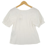 Levi's Blouse White Cotton Smart Top Elegant Office Workwear Women Size XS, detail view 1, image 3 of 10