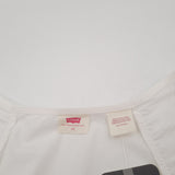 Levi's Blouse White Cotton Smart Top Elegant Office Workwear Women Size XS, detail view 2, image 4 of 10