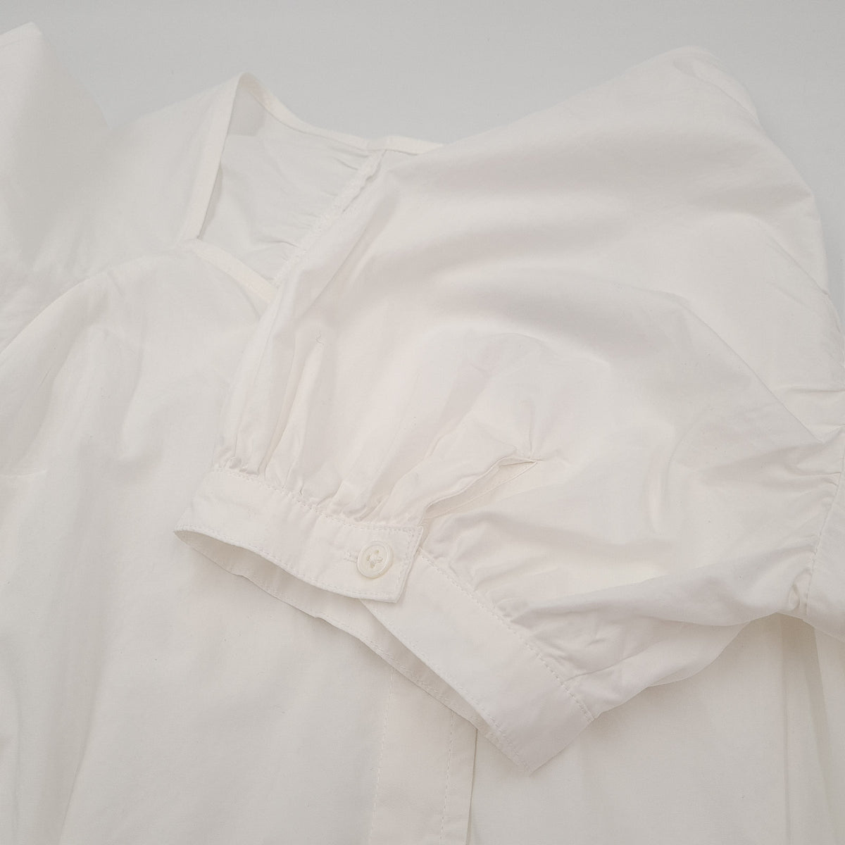 Levi's Blouse White Cotton Smart Top Elegant Office Workwear Women Size XS, detail view 8, image 10 of 10