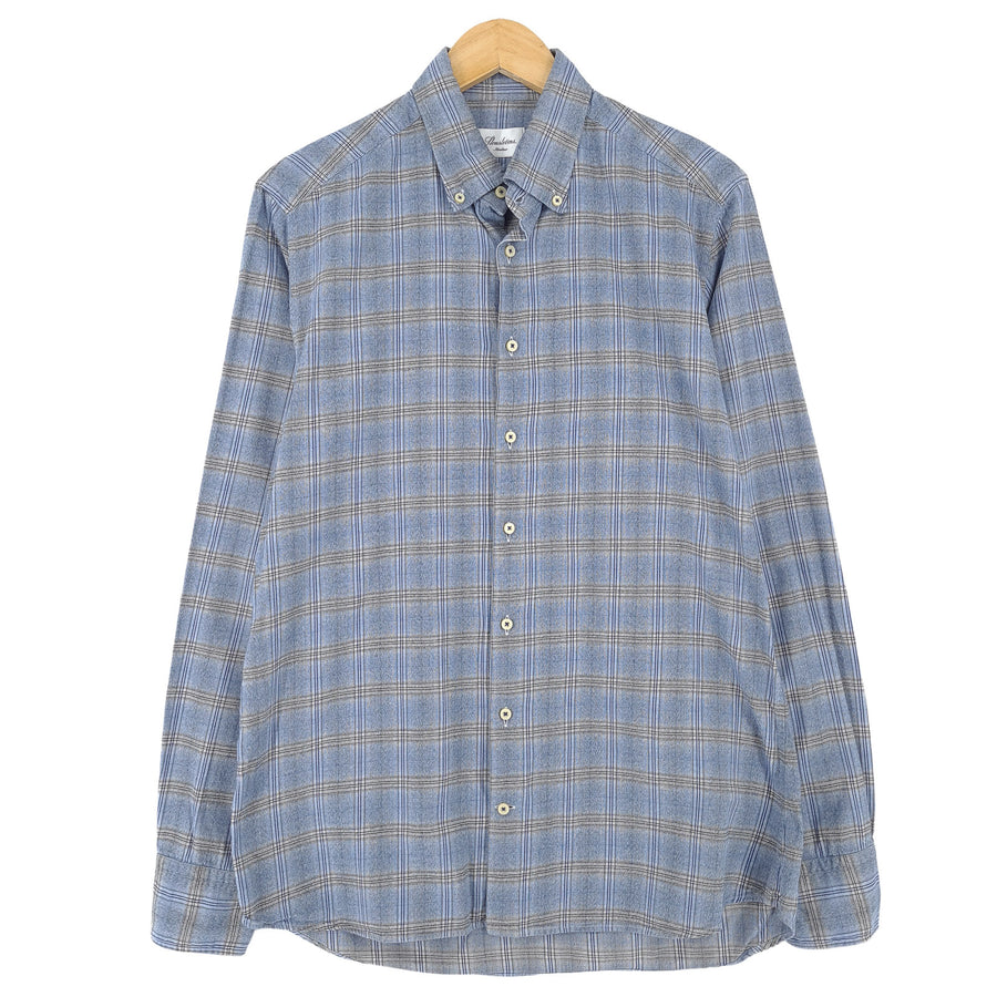 Stenstroms Herren-Businesshemd karierte Baumwolle Business Slim Fit Größe 16.5 42