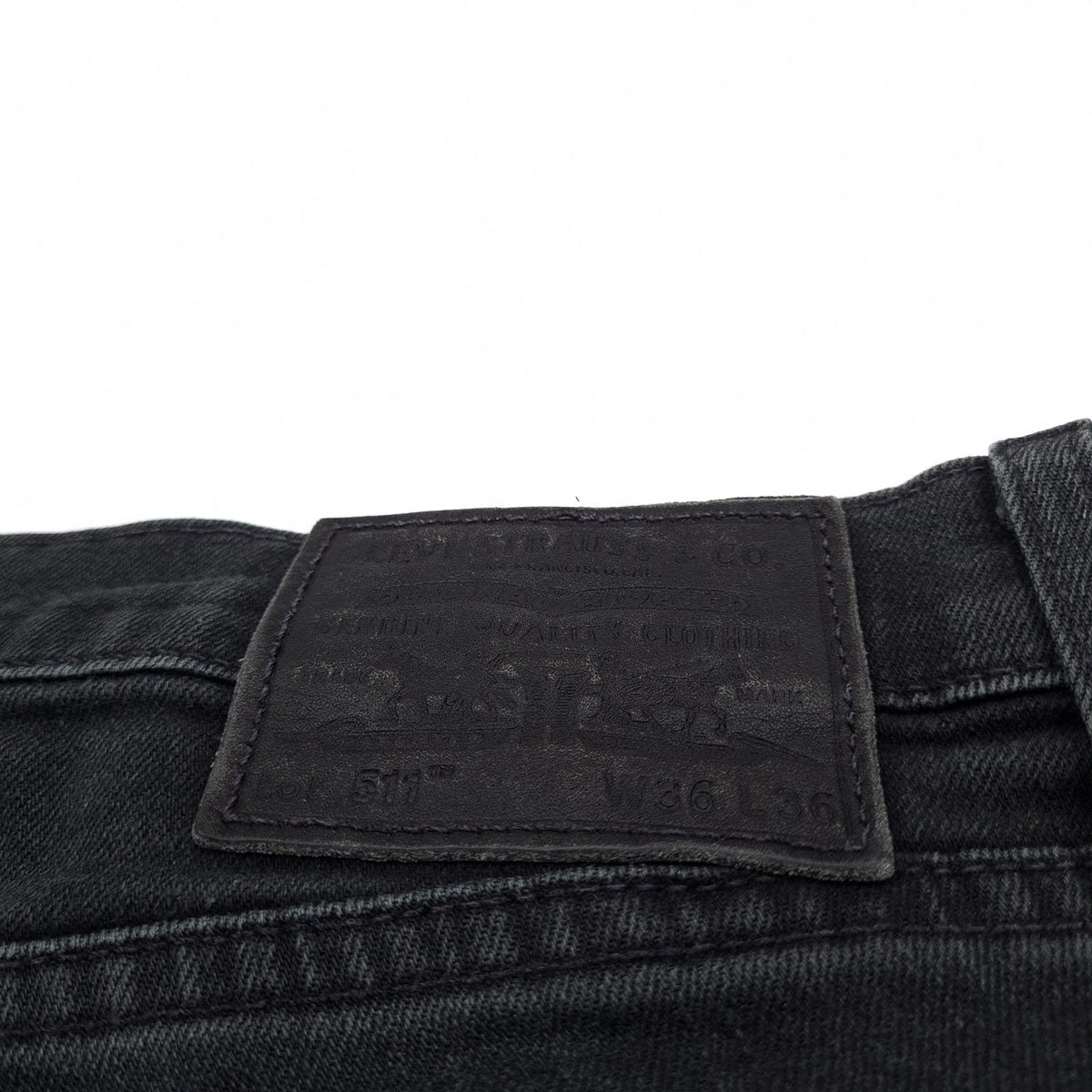 Vintage Levi's Jeans 514 Men Stretch Regular Straight Size W36 L36, detail view 3, image 5 of 10