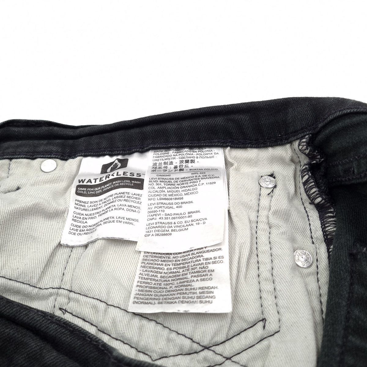 Vintage Levi's Jeans 514 Men Stretch Regular Straight Size W36 L36, detail view 6, image 8 of 10