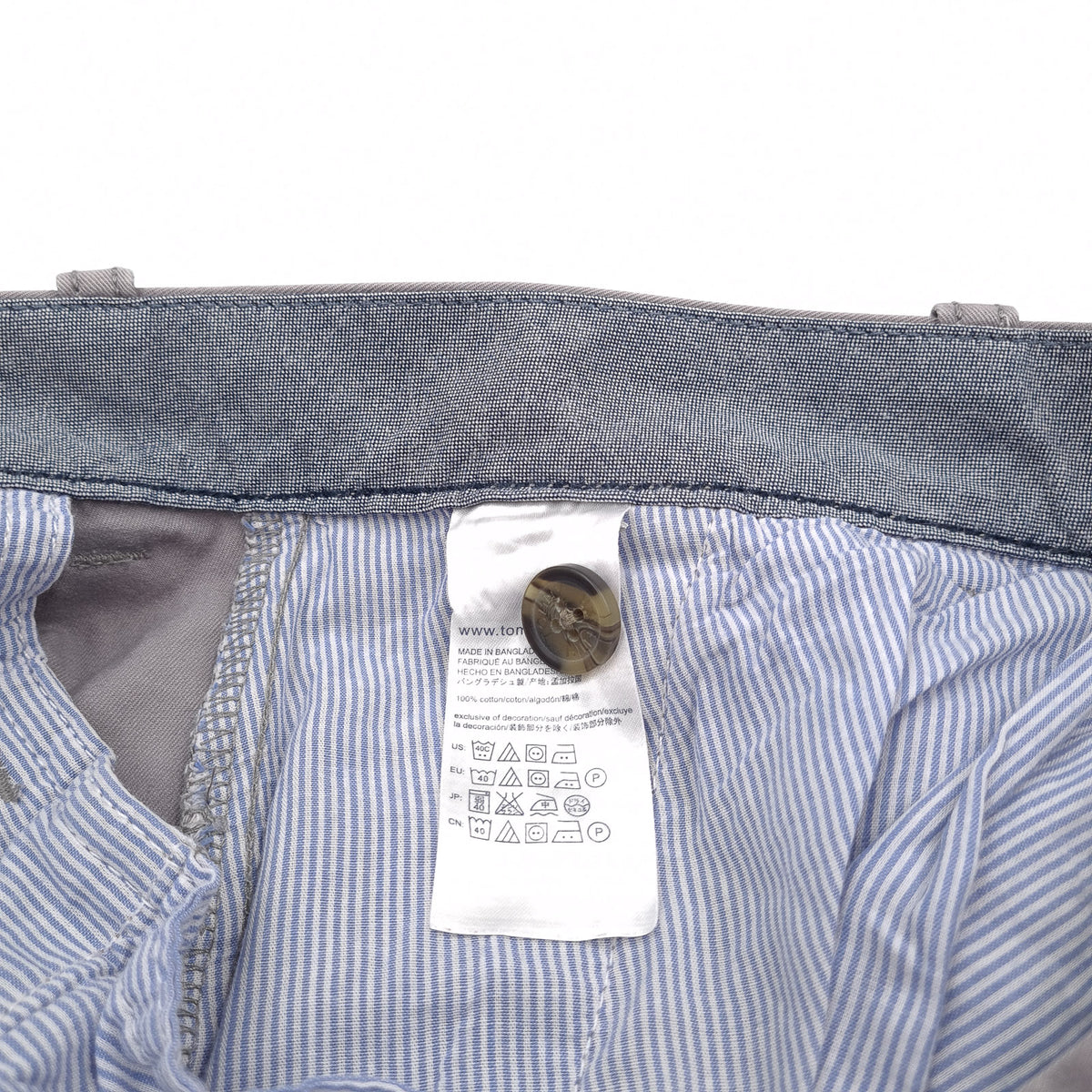 Vintage Tommy Hilfiger Men Chino Pants Trousers Stretch Size W33 L34, detail view 5, image 7 of 8