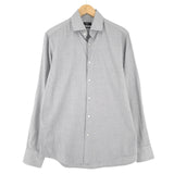 Hugo Boss Mens Formal Shirt Grey Cotton Business Button Down Size 40 15 3/4, front view, image 1 of 8