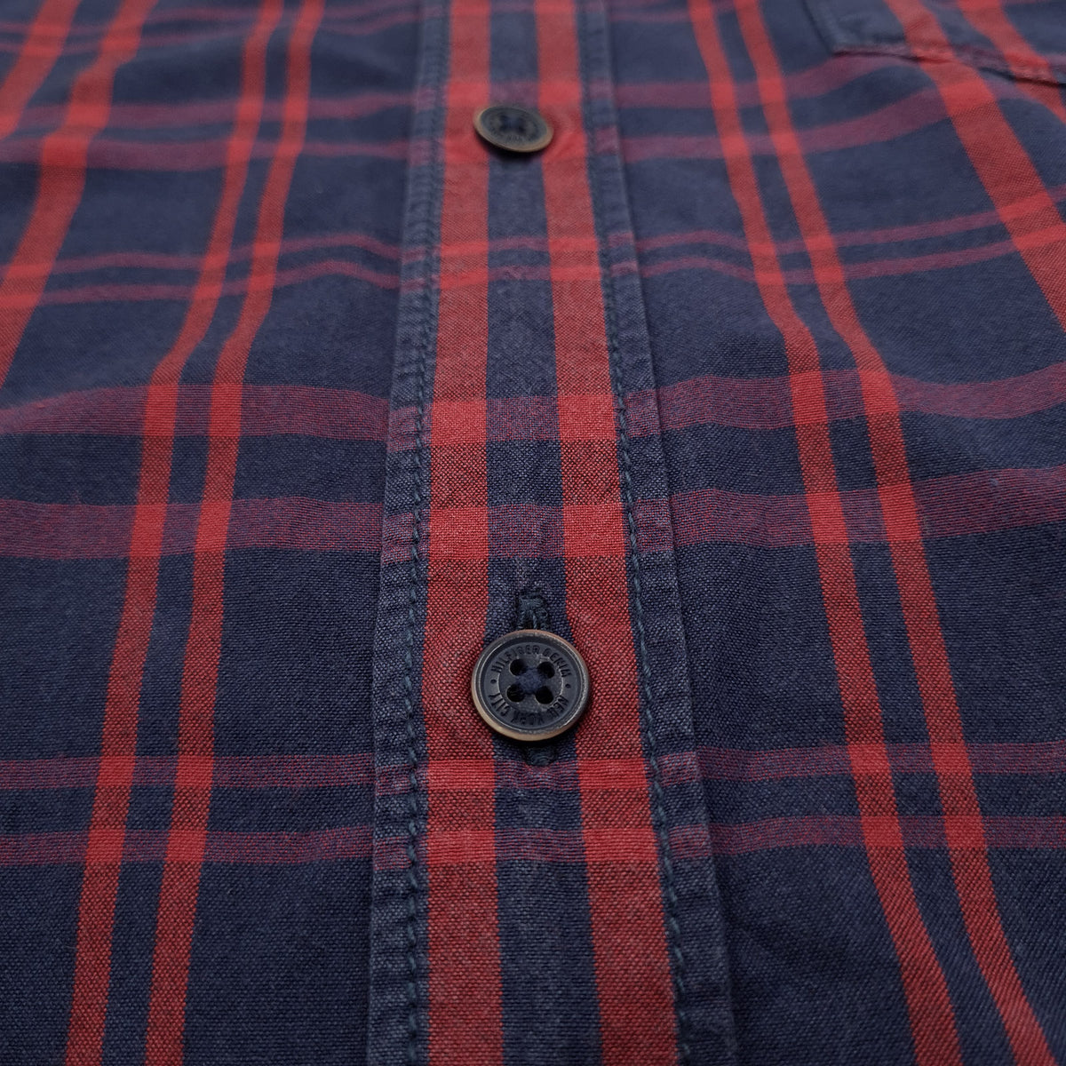 Tommy Hilfiger Vintage Mens Shirt Plaid Button Up Casual Everyday Classic Size M, detail view 6, image 8 of 8