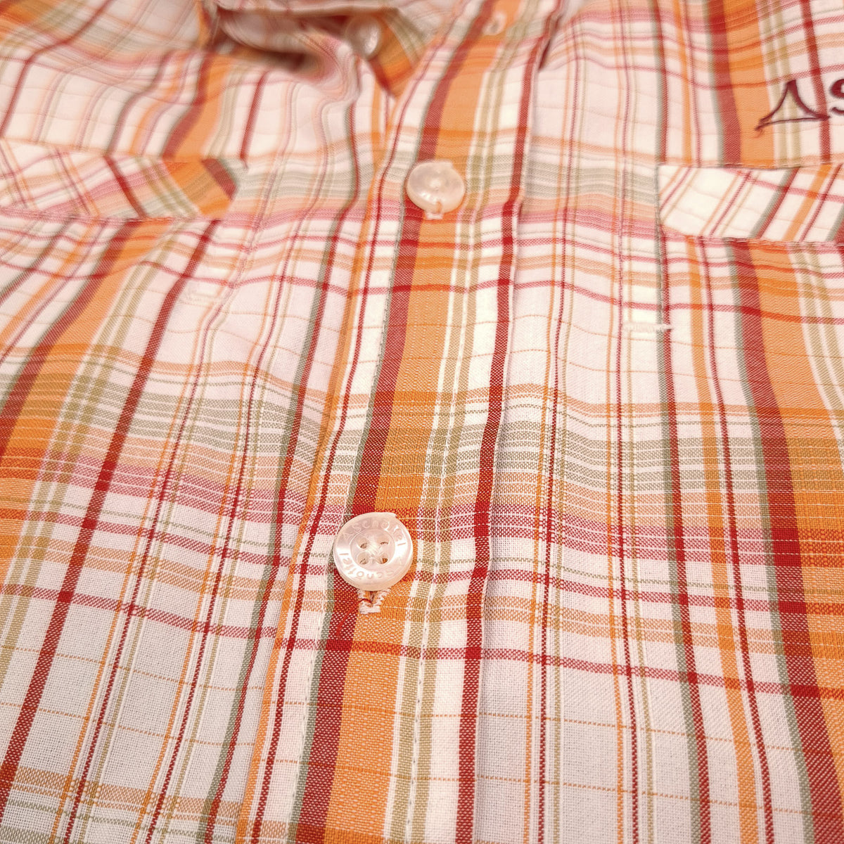 Vintage Schoffel Mens Shirt Plaid Button Up Casual Everyday Classic Size S, detail view 6, image 8 of 8