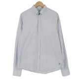 Scotch & Soda Vintage Mens Shirt Striped Cotton Button Up Casual Everyday Size L, front view, image 1 of 9