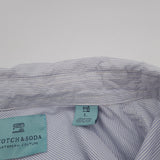 Scotch & Soda Vintage Mens Shirt Striped Cotton Button Up Casual Everyday Size L, detail view 3, image 5 of 9