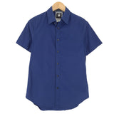 G-Star Vintage Mens Shirt Blue Cotton Button Up Casual Everyday Classic Size S, front view, image 1 of 9