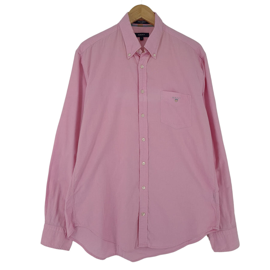 Gant Herrenhemd Pink Baumwolle mit Knopfleiste Freizeit Alltag klassisch Größe L