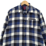 Strellson Mens Shirt Plaid Cotton Button Up Casual Everyday Classic Size L, back view, image 2 of 8