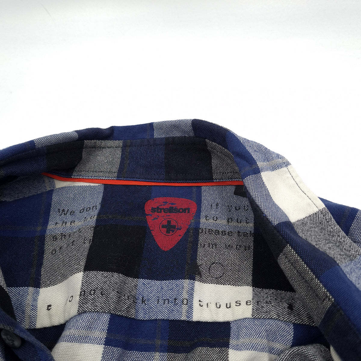 Strellson Mens Shirt Plaid Cotton Button Up Casual Everyday Classic Size L, detail view 2, image 4 of 8