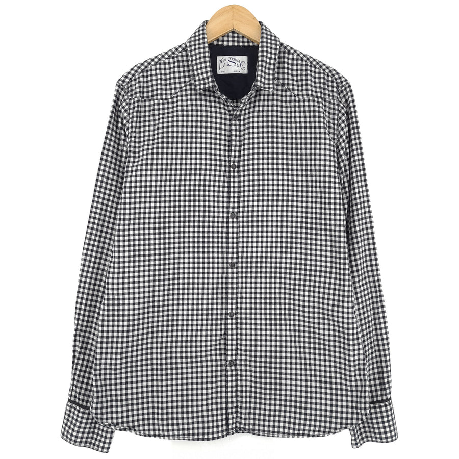 Levi's Vintage kariertes Herrenhemd aus Baumwolle mit Knopfleiste Freizeit Alltag klassisch Größe M