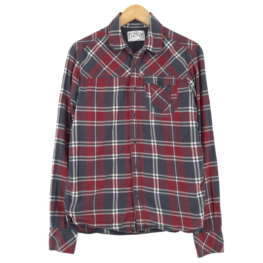 Levi's Vintage męska koszula bawełniana w kratę zapinana na guziki codzienne na co dzień klasyczne rozmiar S
