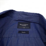 Hackett London Mens Shirt Blue Cotton Button Up Slim Fit Casual Size L, detail view 2, image 4 of 7