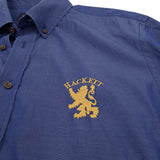 Hackett London Mens Shirt Blue Cotton Button Up Slim Fit Casual Size L, detail view 3, image 5 of 7