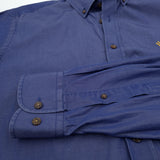 Hackett London Mens Shirt Blue Cotton Button Up Slim Fit Casual Size L, detail view 5, image 7 of 7