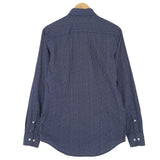 Tommy Hilfiger Vintage Mens Shirt Blue Geo Cotton Button Up Slim Fit Casual Size S, detail view 1, image 3 of 7