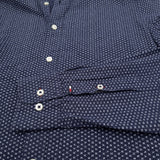 Tommy Hilfiger Vintage Mens Shirt Blue Geo Cotton Button Up Slim Fit Casual Size S, detail view 5, image 7 of 7