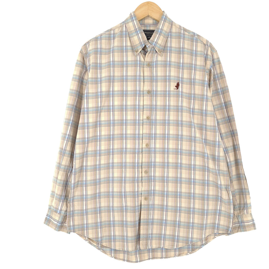 Marlboro Classics Vintage camicia da uomo in cotone a quadri con bottoni casual quotidiano taglia M