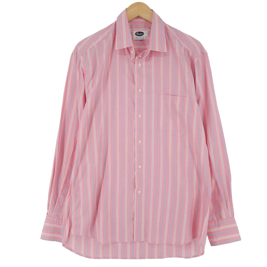Stenstroms Mens Shirt Striped Cotton Button Up Fitted Casual Size L