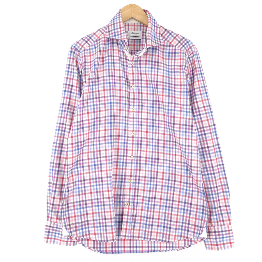 Stenstroms chemise habillée homme coton à carreaux business coupe slim taille 16.5 42