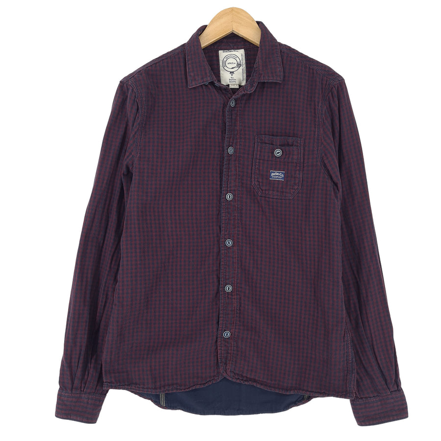 Diesel Vintage chemise homme boutonnée en coton à carreaux décontracté quotidien classique taille M