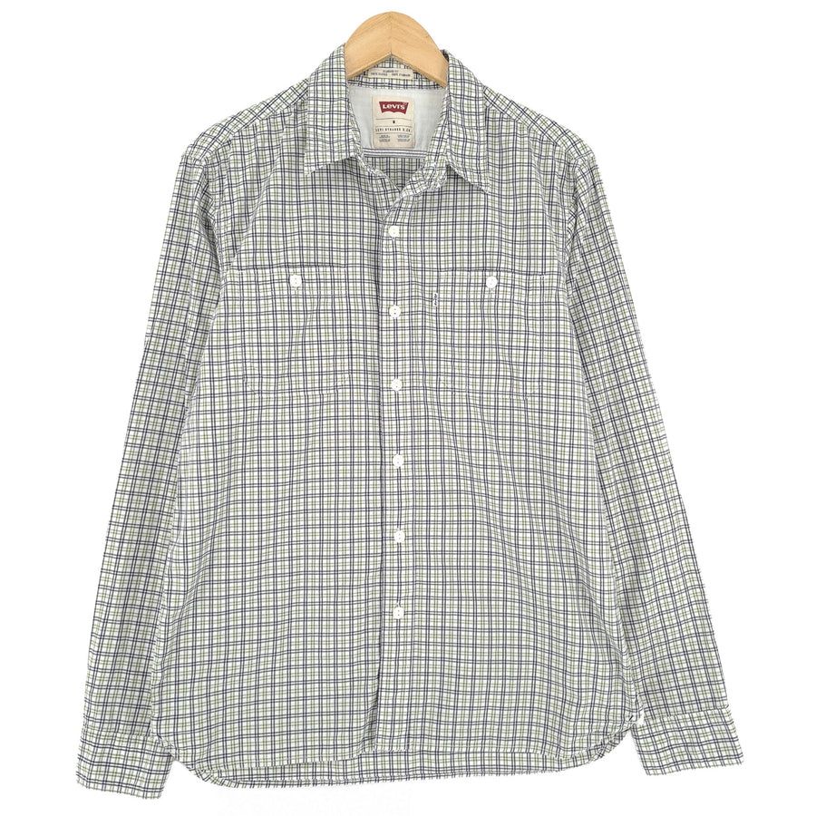 Levi's Vintage Mens Shirt Check Cotton Button Up Casual Everyday Classic Size M