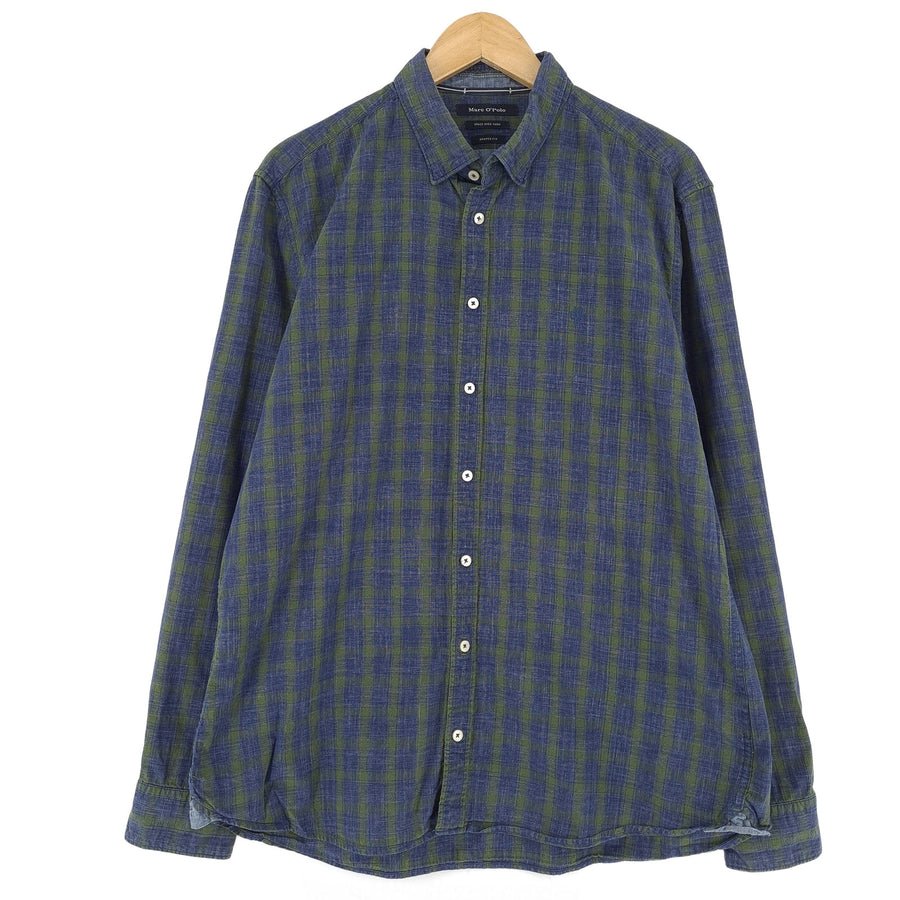 Marc O'Polo chemise habillée homme coton à carreaux business ajusté taille 2XL 45/46