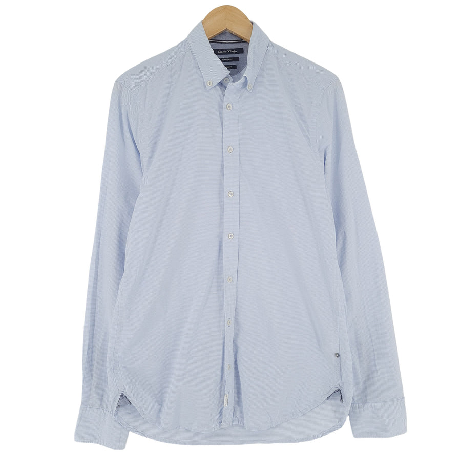 Marc O'Polo chemise habillée homme bleu rayé coton business taille M 39/40