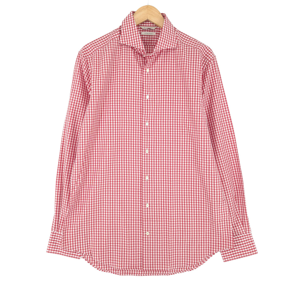 Suitsupply chemise habillée homme rouge coton à carreaux business taille 16 41