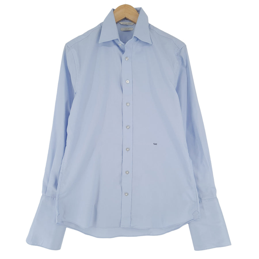 Suitsupply chemise homme coton bleu boutonné coupe slim décontracté taille 39