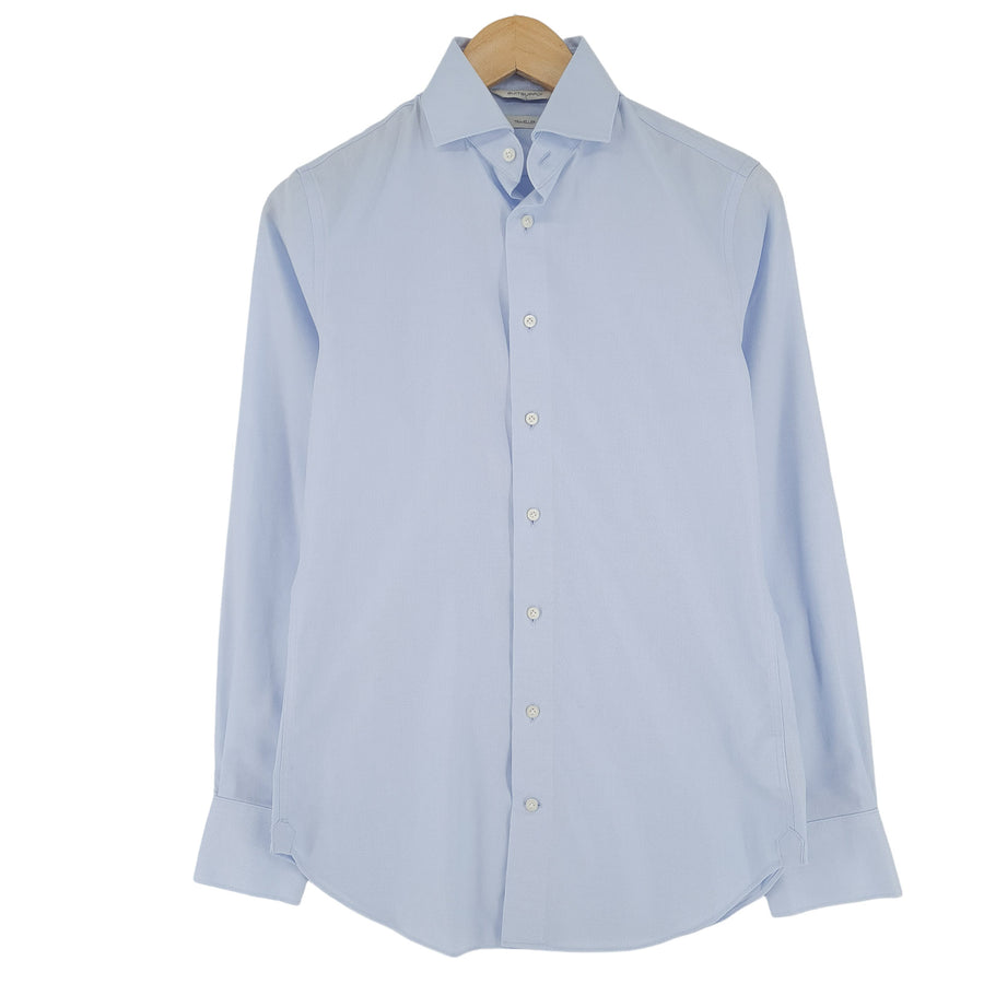 Suitsupply chemise homme coton bleu boutonné coupe slim décontracté taille 35