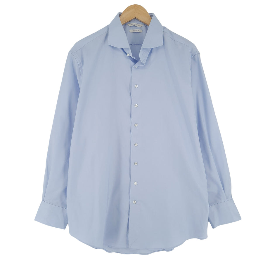 Suitsupply chemise homme coton bleu boutonné coupe slim décontracté taille 45