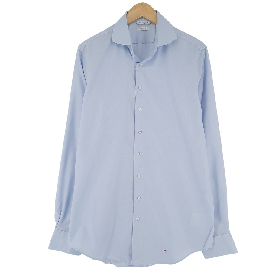 Suitsupply chemise homme coton bleu boutonné coupe slim décontracté taille L 41