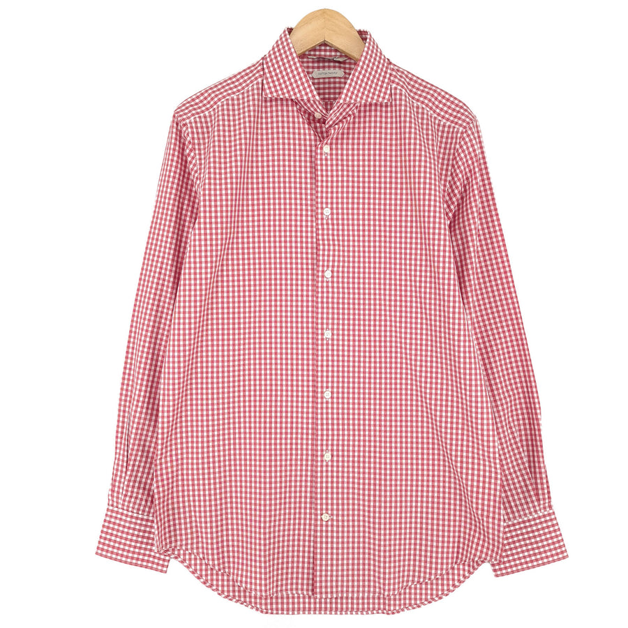 Suitsupply chemise habillée homme rouge coton à carreaux business taille 40 15 3/4