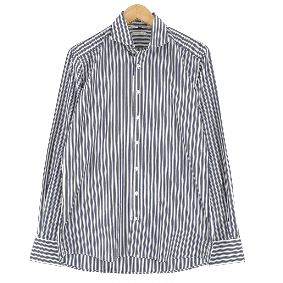 Suitsupply męska koszula elegancka w paski bawełna biznesowa rozmiar 40 15 3/4
