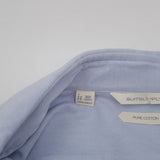 Suitsupply Mens Formal Shirt Blue Cotton Business Slim Fit Size 35 13 3/4, detail view 3, image 5 of 7