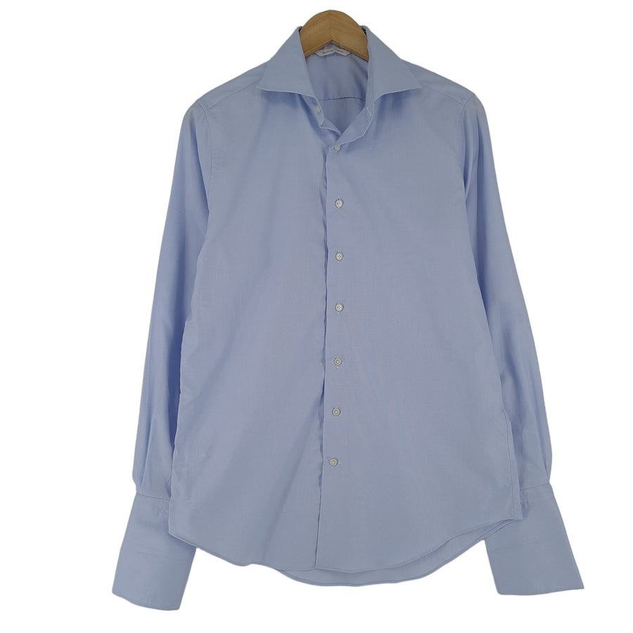 Suitsupply chemise homme bleu lin boutonné coupe slim décontracté quotidien taille M