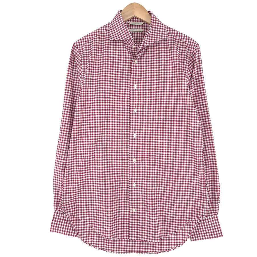 Suitsupply chemise habillée homme rouge coton à carreaux business taille 40 15 3/4