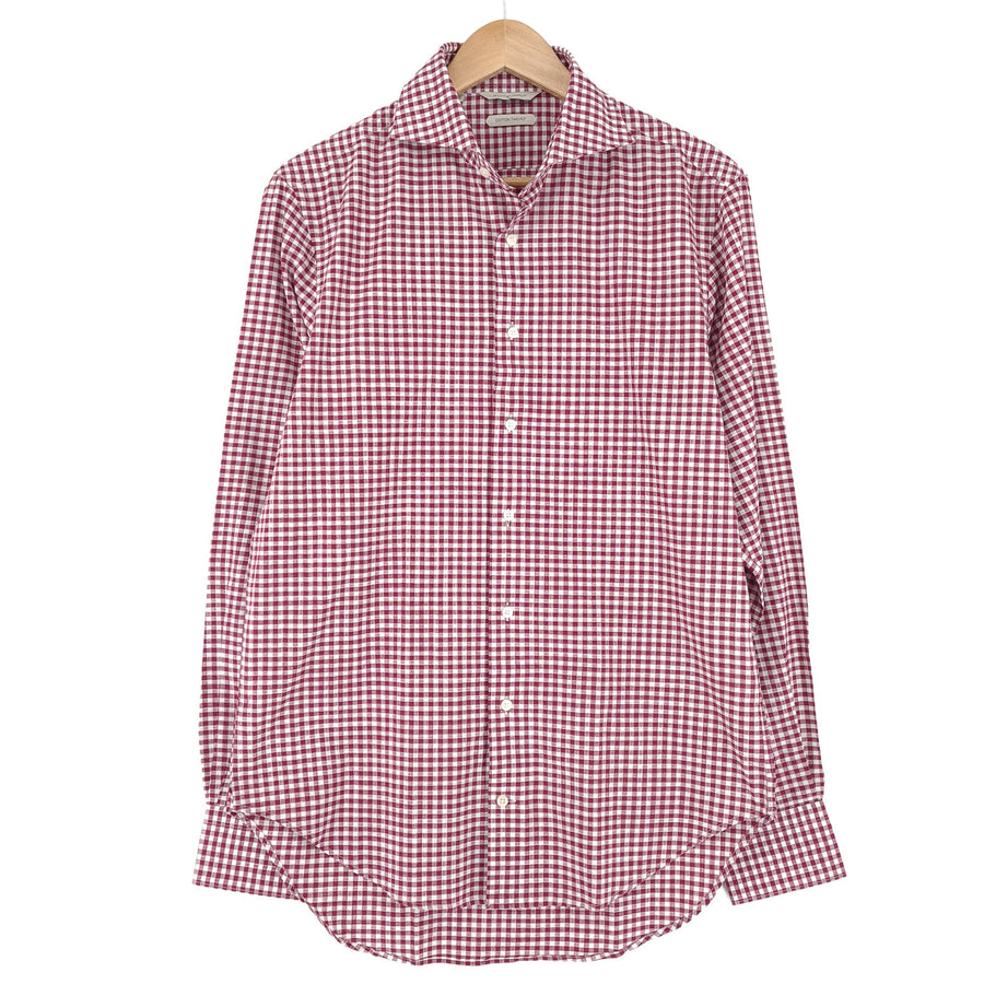 Suitsupply chemise habillée homme rouge coton à carreaux business taille 40 15 3/4