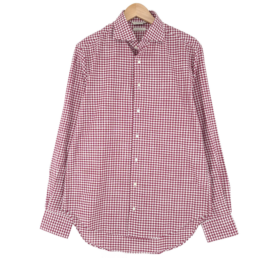 Suitsupply chemise habillée homme rouge coton à carreaux business taille 16 41