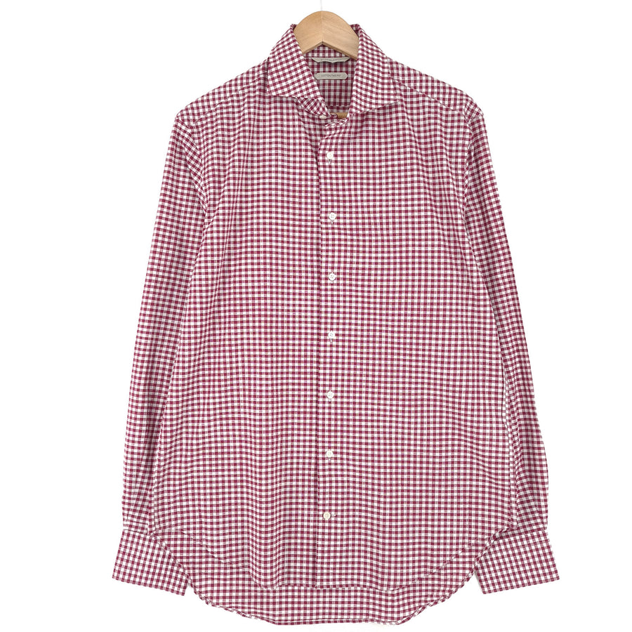 Suitsupply chemise habillée homme rouge coton à carreaux business taille 16 41