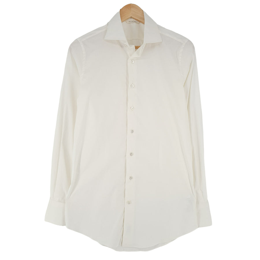 Suitsupply Vintage chemise homme coton blanc boutonné coupe slim décontracté taille M