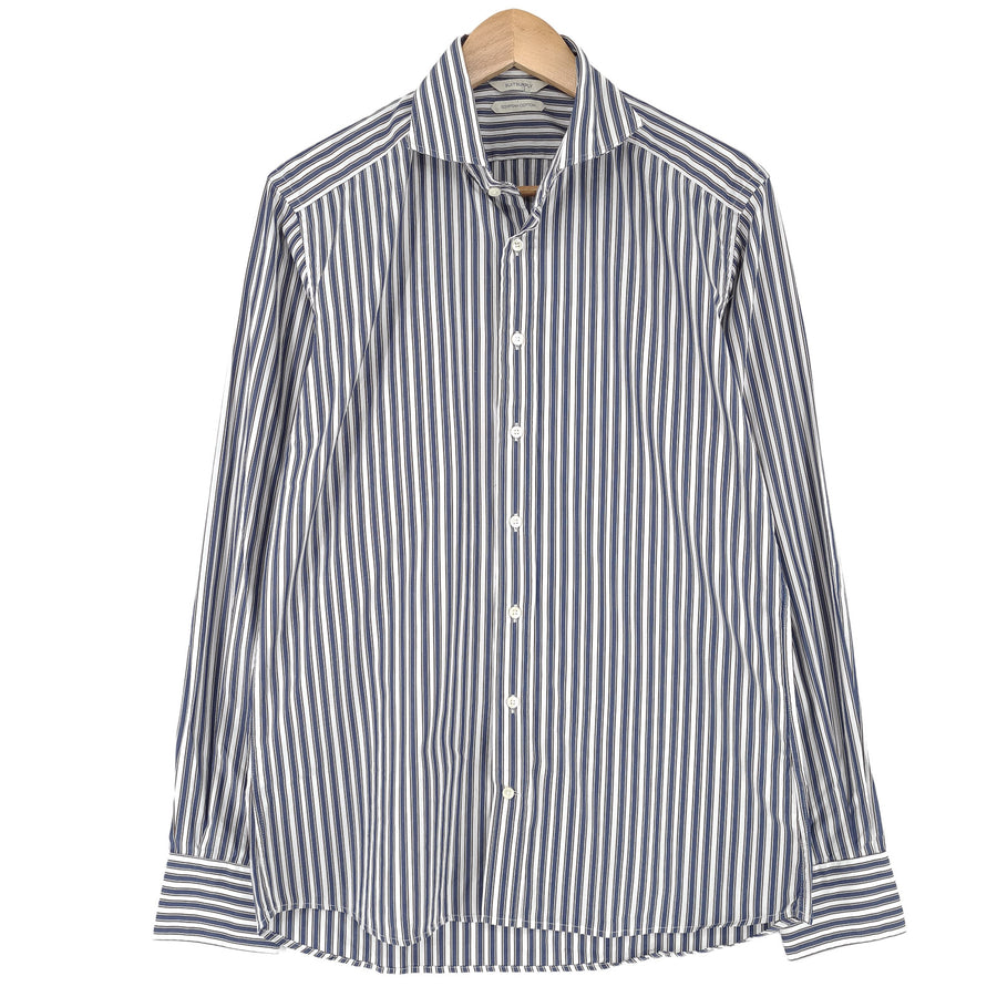 Suitsupply Mens Formal Shirt Striped Cotton Business Size 40 15 3/4
