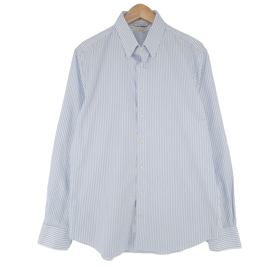 Suitsupply Mens Shirt Striped Cotton Button Up Slim Fit Casual Size 43
