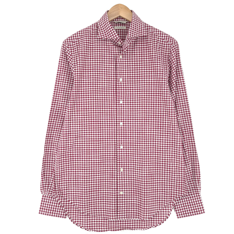 Suitsupply Mens Formal Shirt Check Business Button Down Size 40 15 3/4