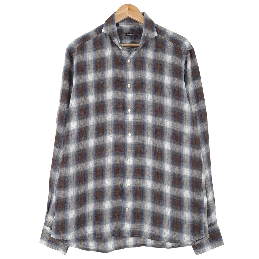 Suitsupply chemise habillée homme à carreaux business Button Down Office taille 16 41