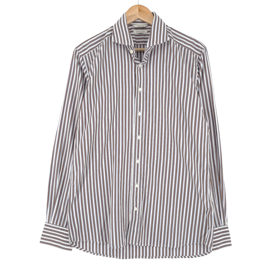 Suitsupply męska koszula elegancka w paski bawełna biznesowa rozmiar 40 15 3/4