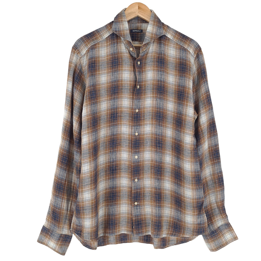 Suitsupply chemise habillée homme à carreaux lin business Button Down taille 16 41